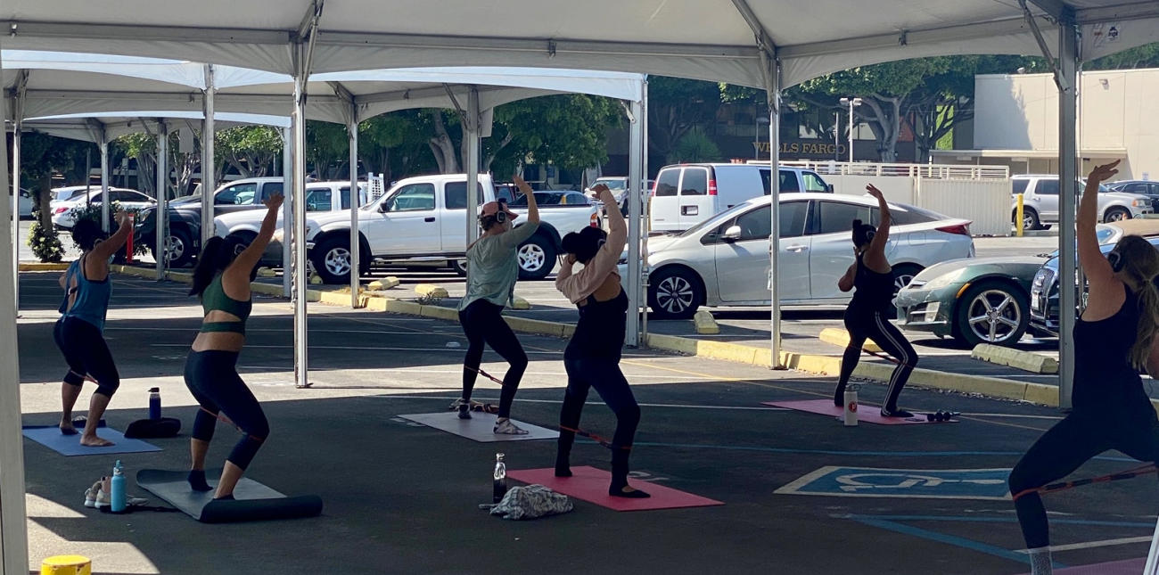 Downtown Santa Monica launches Your Space Studios with physically-distanced outdoor fitness classes daily